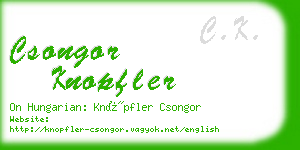 csongor knopfler business card